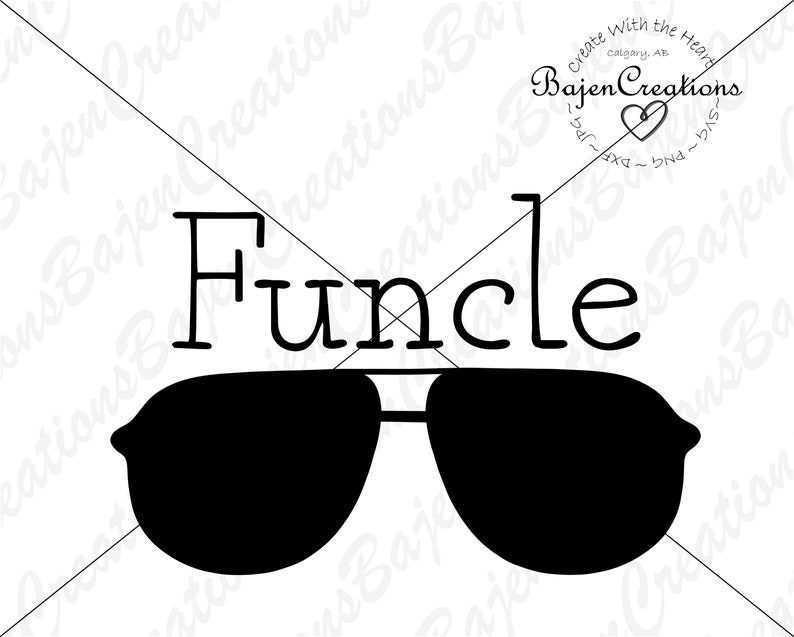 Download Funcle SVG Cut File New Uncle Adult T-shirt DXF and PNG | Etsy