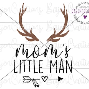 File di taglio SVG "Little Man" della mamma per Cricut e Silhouette / File di sublimazione per magliette, tazze, tute, maglioni