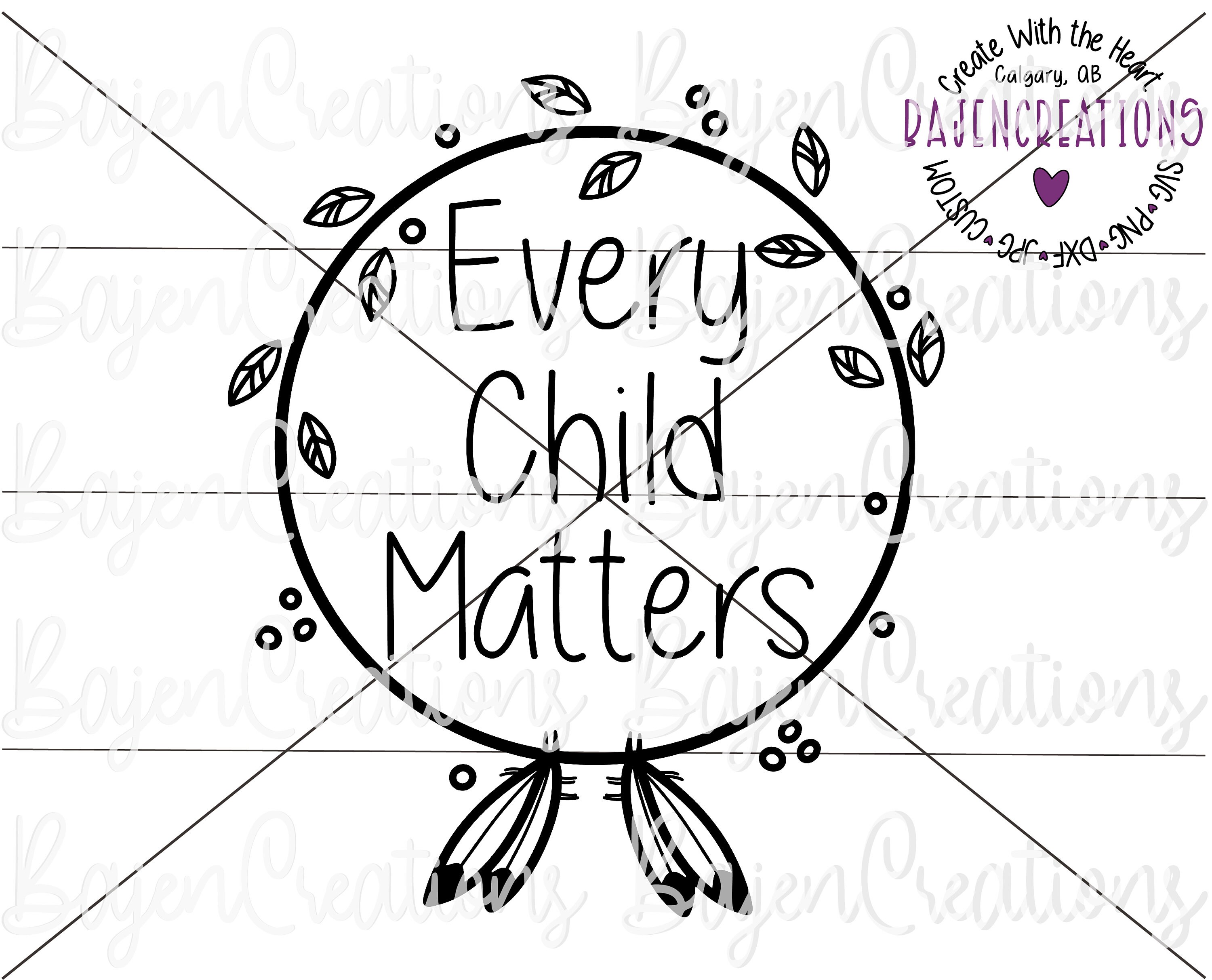 Every Child Matters SVG and DXF Files Iron transfer Orange ...