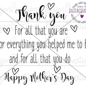 Danke Mama und glücklicher Muttertag SVG und DXF Dateien, Karte für Mama