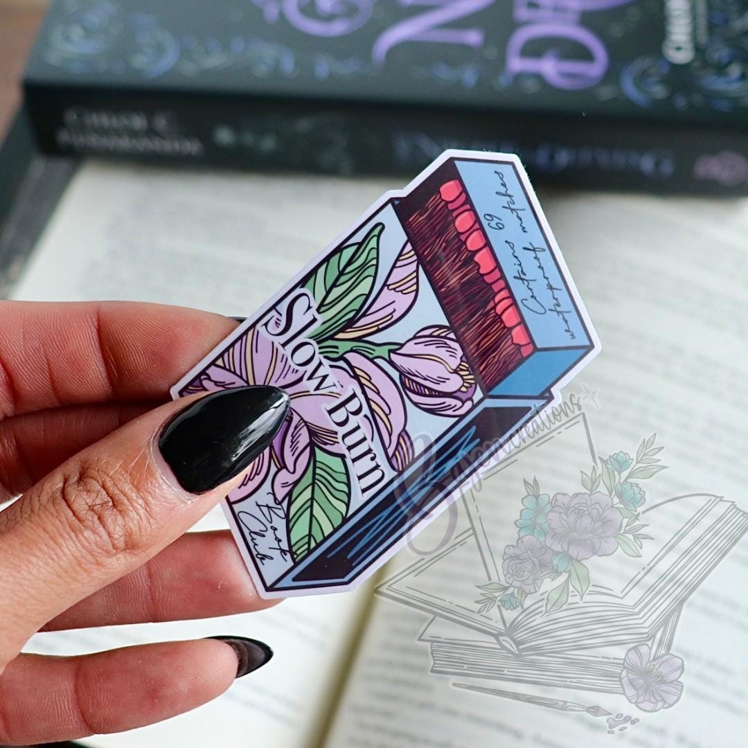 Soul Burn Match Book STICKER | Waterproof Vinyl | Bookish Kindle ...