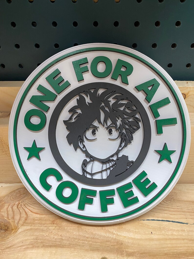 8 My Hero Academia Trio Coffee Signs / Izuku Midoriya / Etsy
