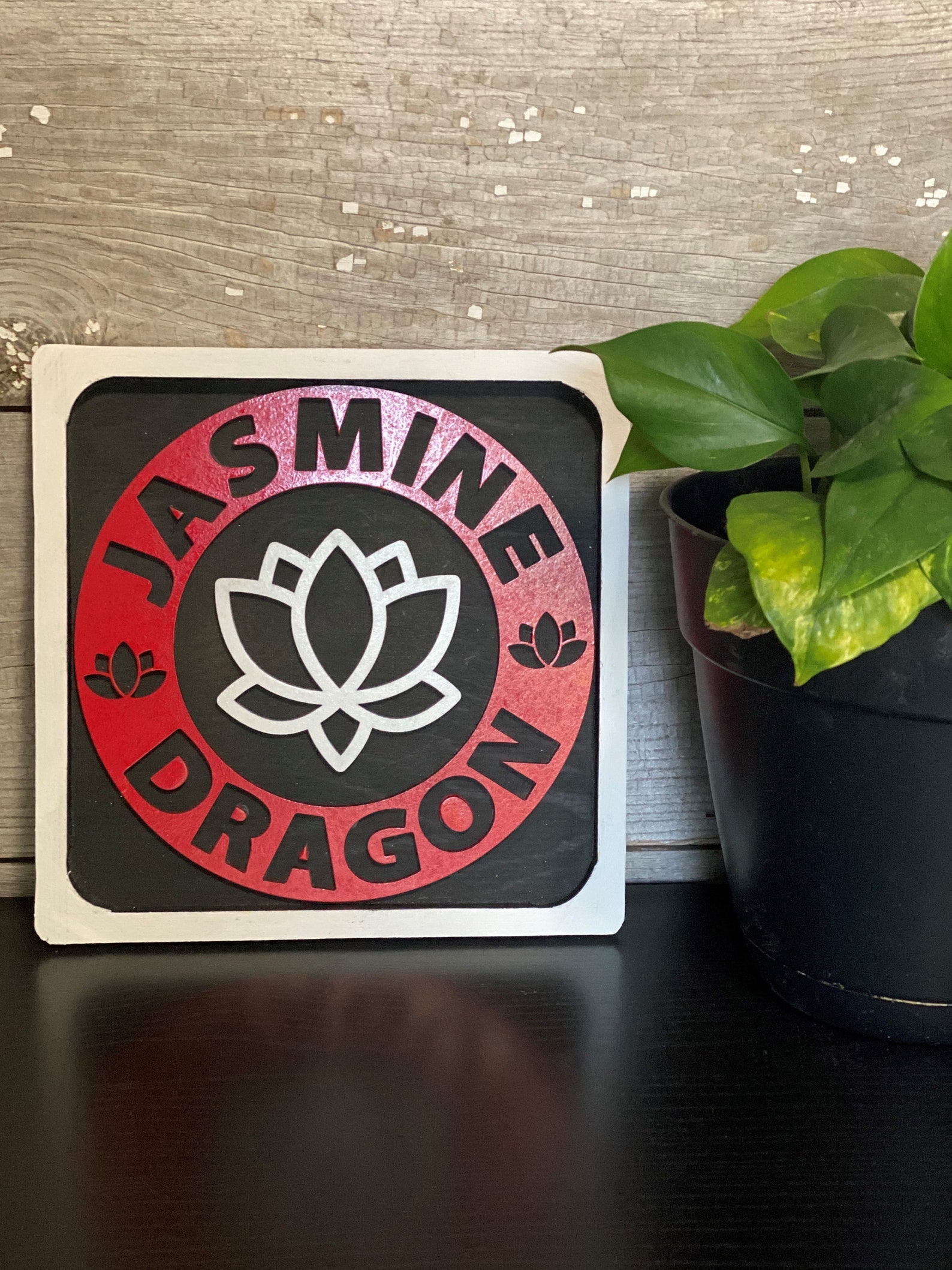 9x9 Avatar Jasmine Dragon Tea Shop Hanging Sign Etsy