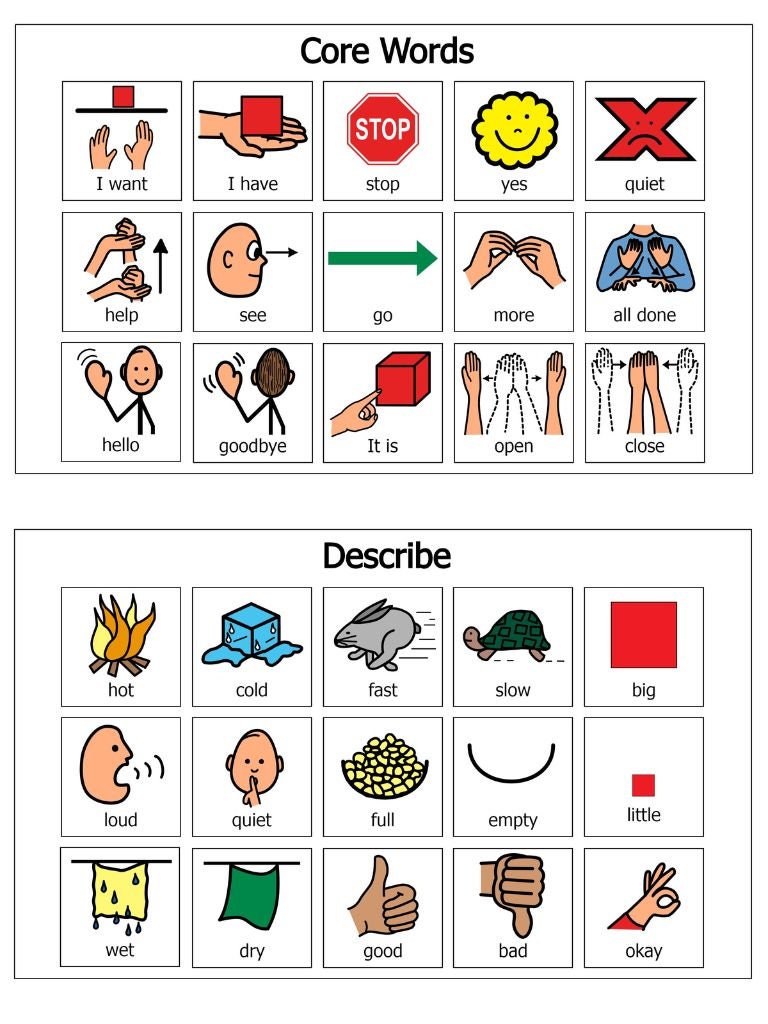 PECS Starter Kit, Communication Book, 140 Icons, Model and Blank Pages ...