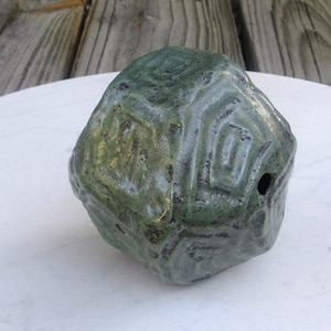 Hand Built Pottery Rattle and Garden Decoration