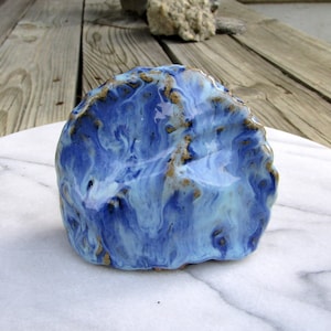 Hand Built Pottery Rattle and Garden Decoration