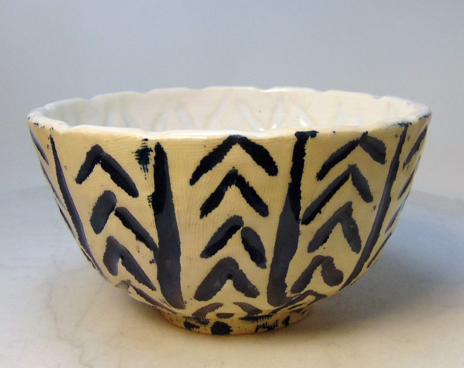 Hand Carved Wheel Thrown Pottery Planter - Etsy