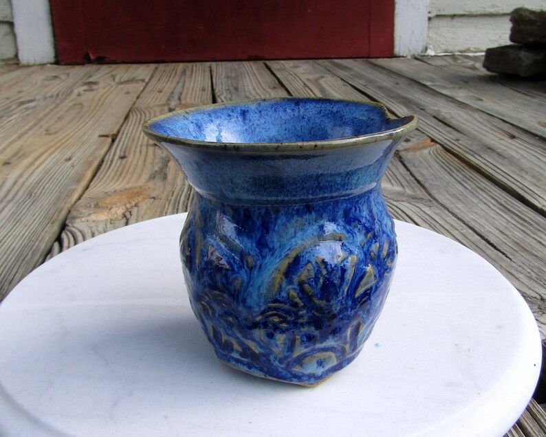 Wheel Thrown and Altered Pottery Vase or Small Utensil Holder - Etsy