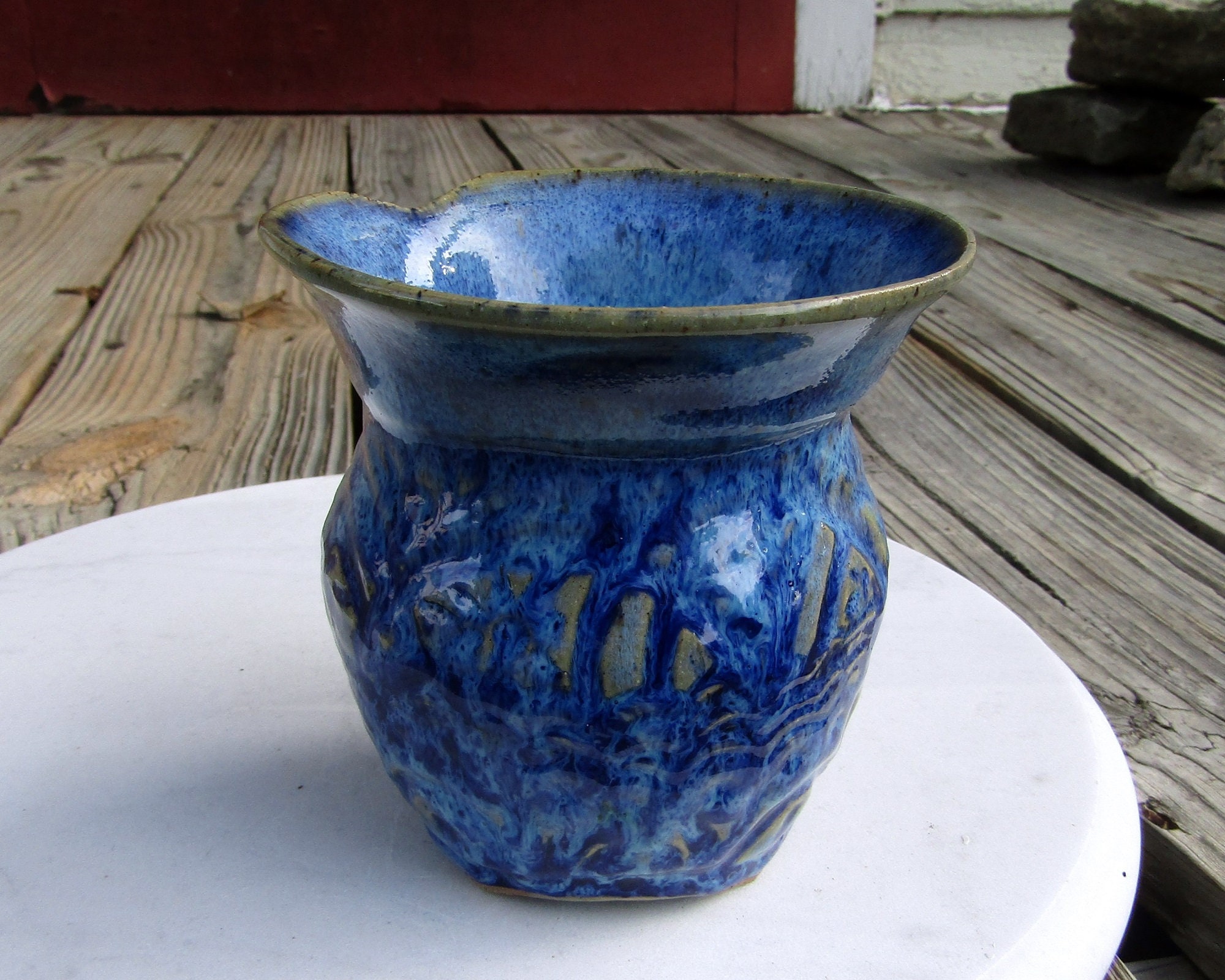 Wheel Thrown and Altered Pottery Vase or Small Utensil Holder - Etsy