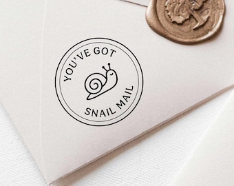Custom Snail Mail Rubber Stamp | Stationery Lover Gift | Mail Decor