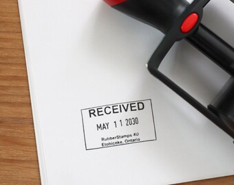 Received Dater Self Inking Stamp For Dating and Receiving Paper Work