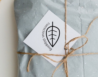Eco Friendly Shipping Stamp: DIY Packaging Rubber Stamp