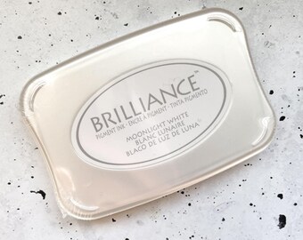 Tsukineko Brilliance Moonlight White Pigment Ink Pad