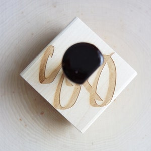 Custom Logo Rubber Stamp: Wood Stamp for Business