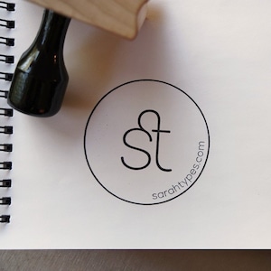 Sello de goma con logotipo Sello de logotipo personalizado de su diseño o logotipo Sello personalizado de empresa Sello personalizado imagen 9