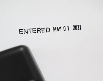 Entered Date Self Inking Stamp For Dating Entries