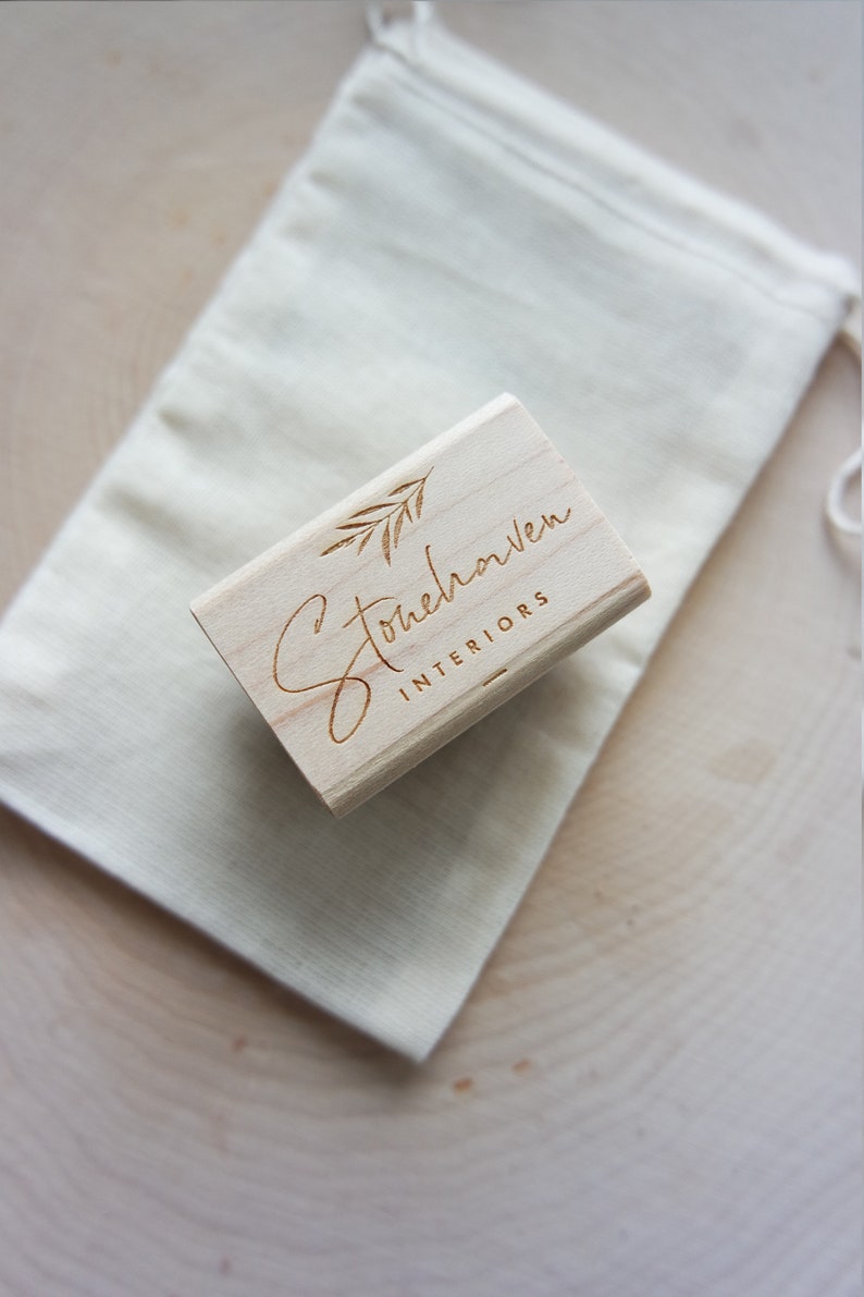Hand Lettered Rubber Stamp Happy Mail Stamp DIY Shipping Packaging