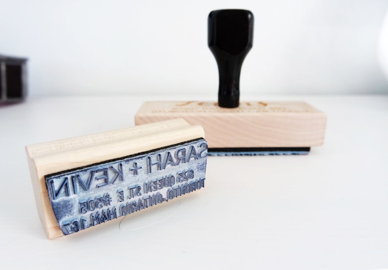 Hand Lettered Rubber Stamp Happy Mail Stamp DIY Shipping Packaging