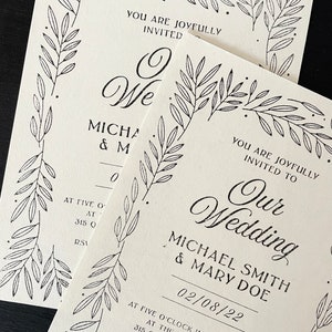 Wedding Invitation Stamp For DIY Wedding Invites
