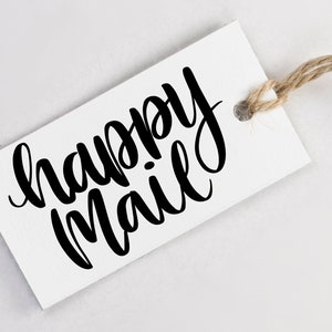 Happy Mail Stamp Snail Mail Rubber Stamp Cute Shipping Stamp