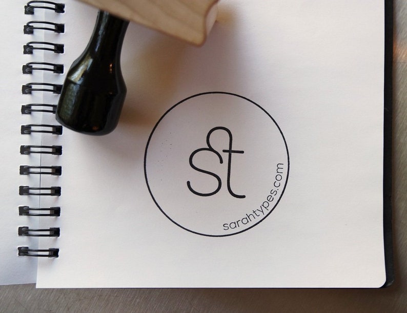 Logo Stempel Individueller Logo Stempel aus Ihrem Design oder Logo Business Individueller Stempel Individueller Stamper Bild 9