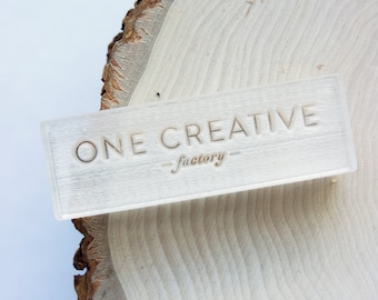 Custom Logo Soap Stamp: Branded Acrylic Stamp