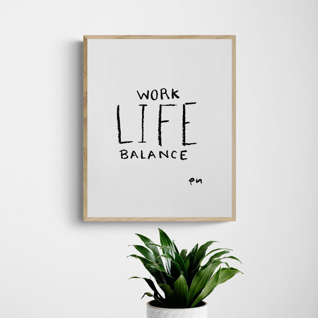 Work Life Balance Original Art - Etsy