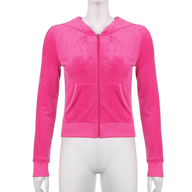 Y2K Pink/green Velvet Hoodie & Joggers Co Ord Etsy