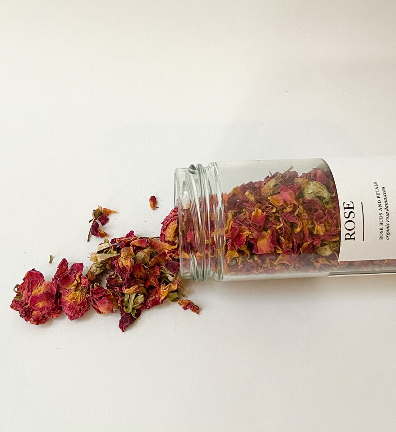 Dried red rose petals Organic rose tea herbal teas rose Etsy