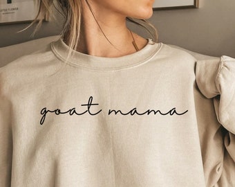 Goat Mom Sweatshirt, Goat Lover Gifts for Women, Goat Mom Shirt, Goat Mom Gift, Holiday Gift for Goat Mama, Goat Sweater for Mom, Goat Gifts