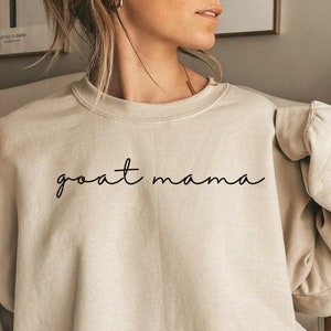 Goat Mom Sweatshirt, Goat Lover Gifts for Women, Goat Mom Shirt, Goat Mom Gift, Holiday Gift for Goat Mama, Goat Sweater for Mom, Goat Gifts