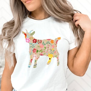 Cottagecore Goat Shirt, Goat Mom Shirt, Goat Gifts, Mother's Day Gift for Goat Mama, Goat Lover Shirt, Goat Lover Gift, Cottage Core Shirt