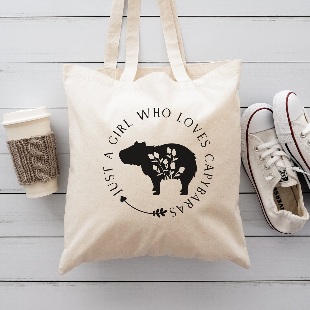 Capybara Tote Bag Capybara Gift Holiday Gift for Capybara - Etsy