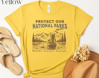 Protégez nos parcs nationaux, chemise anti-atout, anti-atout, chemise libérale, chemise démocrate, chemise progressiste, chemise amoureux de la nature, chemise de randonnée