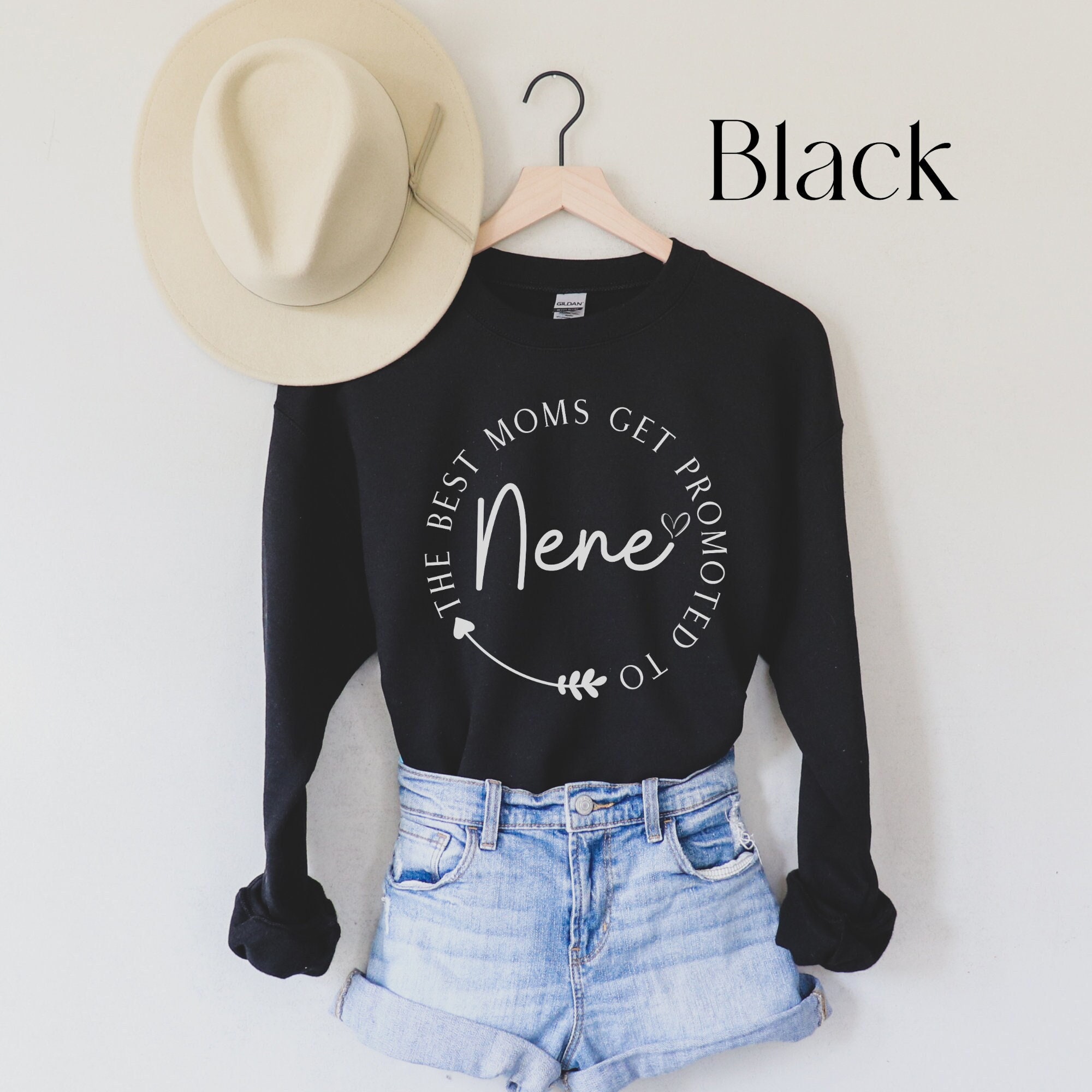 Nene Sweatshirt, Nene Gifts, Holiday Gift For Nene, Nene Shirt, Promoted To Grandma, Pregnancy Reveal, Gift From Grandkids, Nene Tshirt