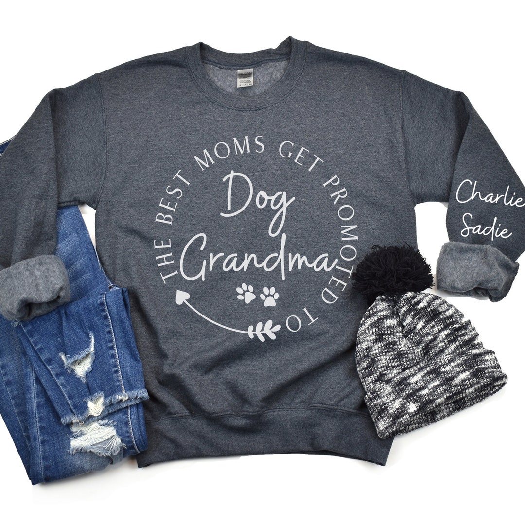Custom Dog Grandma Sweatshirt, Dog Grandma Gift, Holiday Gift for Dog