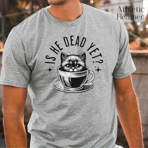 Is He Dead Yet Black Cat Shirt, Anti Trump Protest Shirt, Anti-Trump, Subtle FDT, Funny Cat Shirt, Liberal T Shirt, Resist And Persist, FDT
