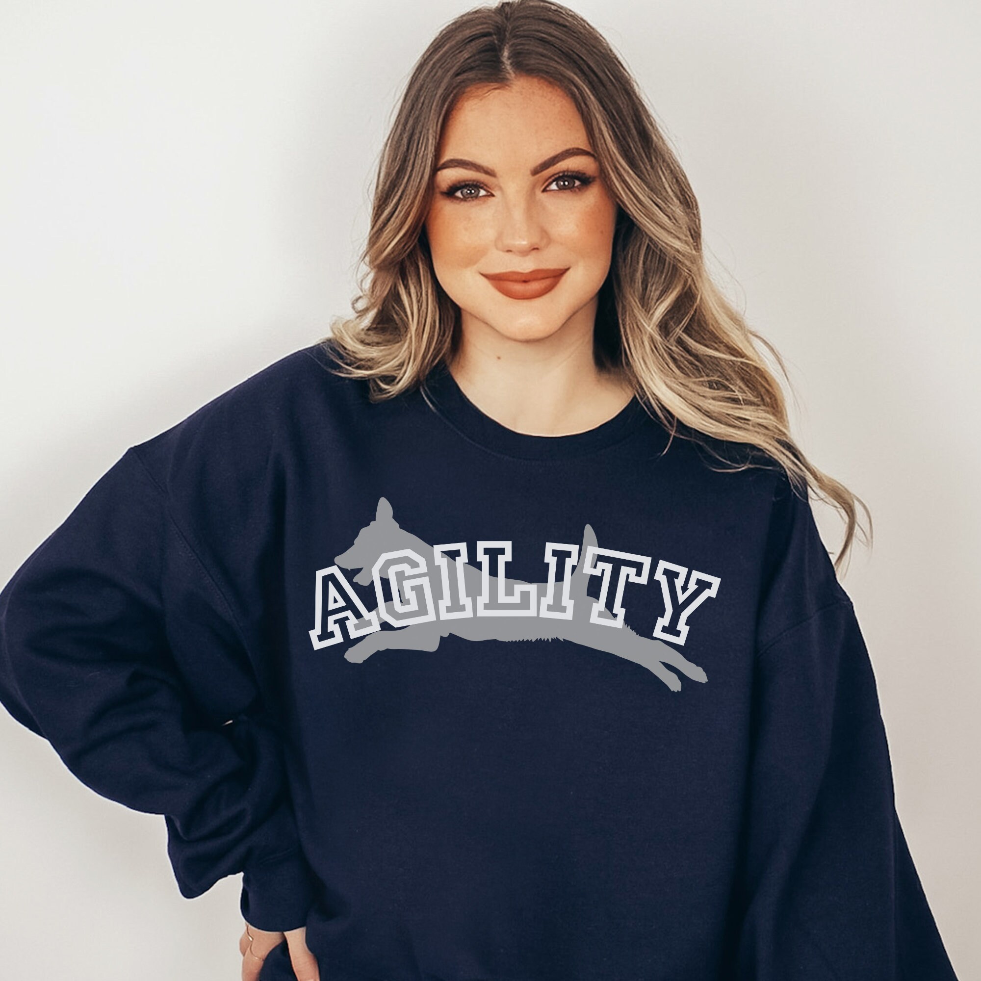 Personalized Dog Agility Sweatshirt, Agility Dog Sweatshirt, Agility