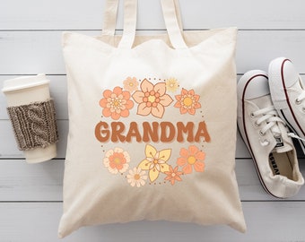 Groovy Custom Oma Tragetasche, Oma Einkaufstasche, Muttertagsgeschenk für Oma, Mama Geschenk, Oma Geschenk, Geschenk für Mama, Meemaw Tote Bag