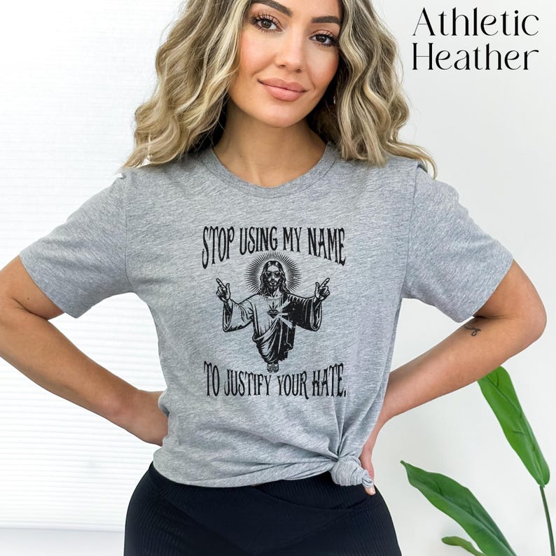 Funny Jesus Shirt, Christian Shirt, Liberal Shirt, Jesus Was A Liberal, Anti Trump Shirt, Atheist Shirt, Anti Christian Shirt,Anti-Christian image 4