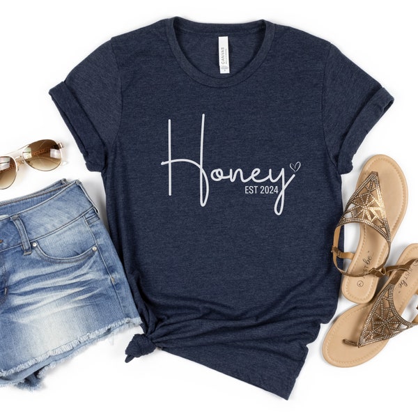 Custom Honey Shirt, Grandma Shirt, Mothers Day Gift for Grandma, New Grandma Shirt, Pregnancy Announcement, Grandma Tshirt, Gift for Mom