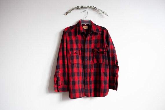 Vintage Duxbak Utica Buffalo Plaid Button jacket