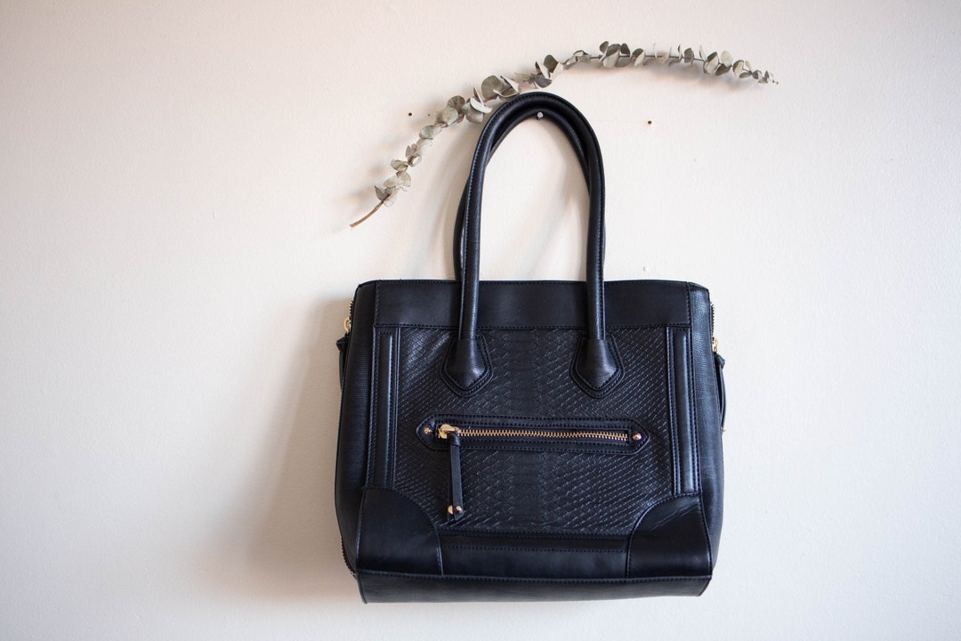 Black Aldo Handle Bag Etsy