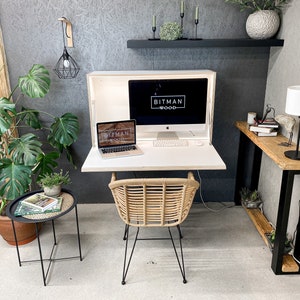 Large Office Desk• Floating Desk Home Office Work Space Modern Space Saving Desk Secretary Desk Floating Table Wall Mounted Desk Work Home