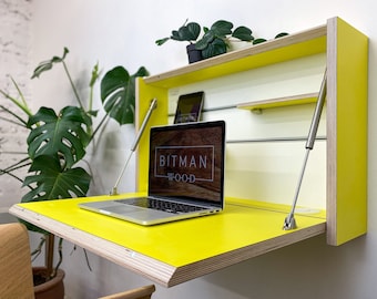 Original Desk Wall Mounted Folding Desk Space Saving Desk Office Desk ...
