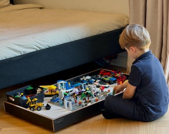 MOBILE PLAY TRAY• Lego Under Bed Toy Storage for Boy Kids Room Furniture