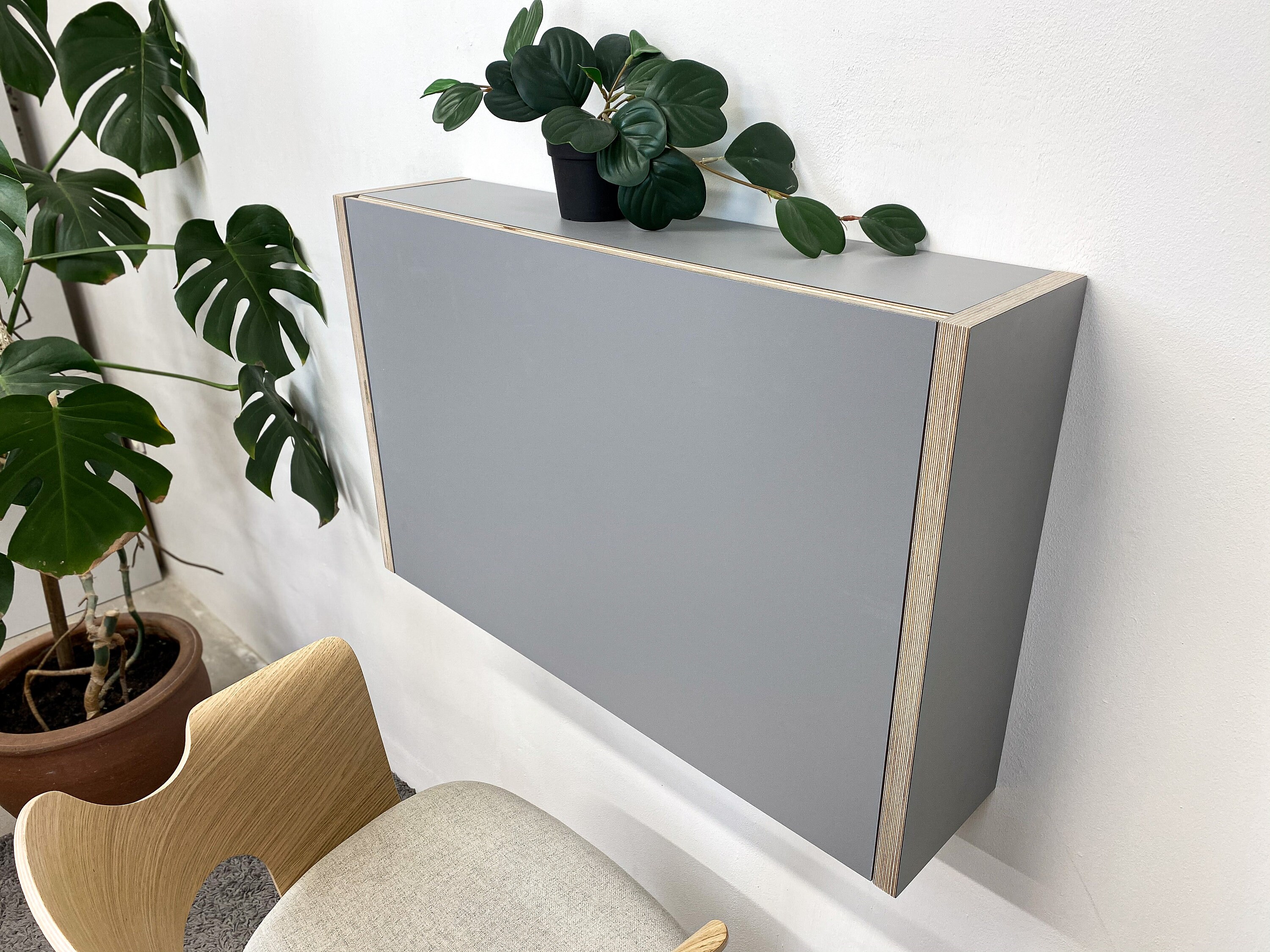 Drop Down Desk Office Desk Home Office Desk Floating Desk Etsy UK