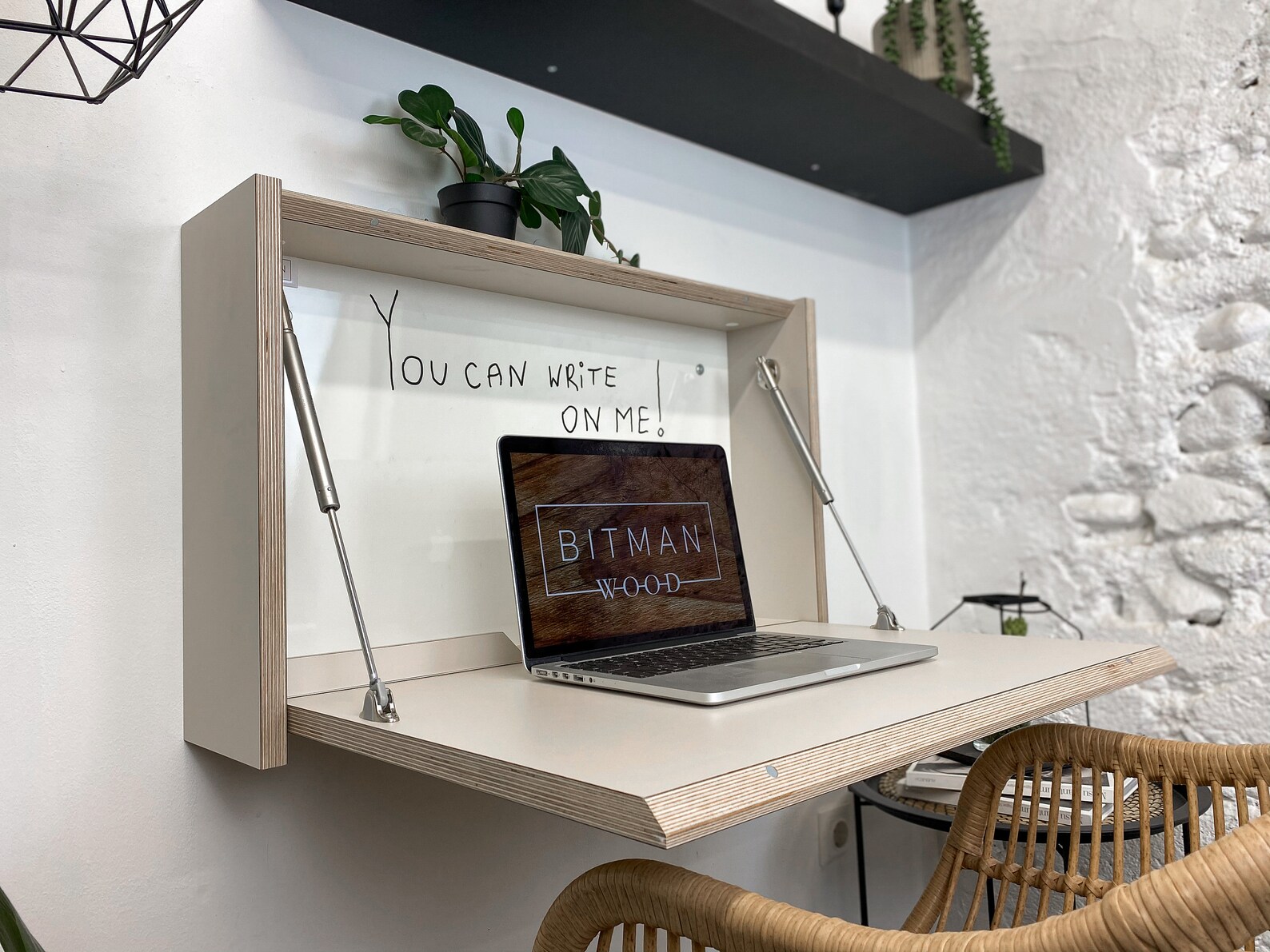 Original Desk Home Office Desk Organizer Drop Down Floating Etsy