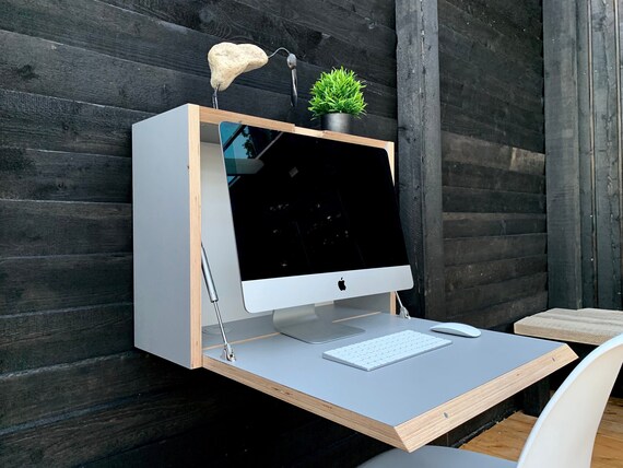 Imac 27 Desk Office Desk Folding Desk Space Saving Desk Etsy