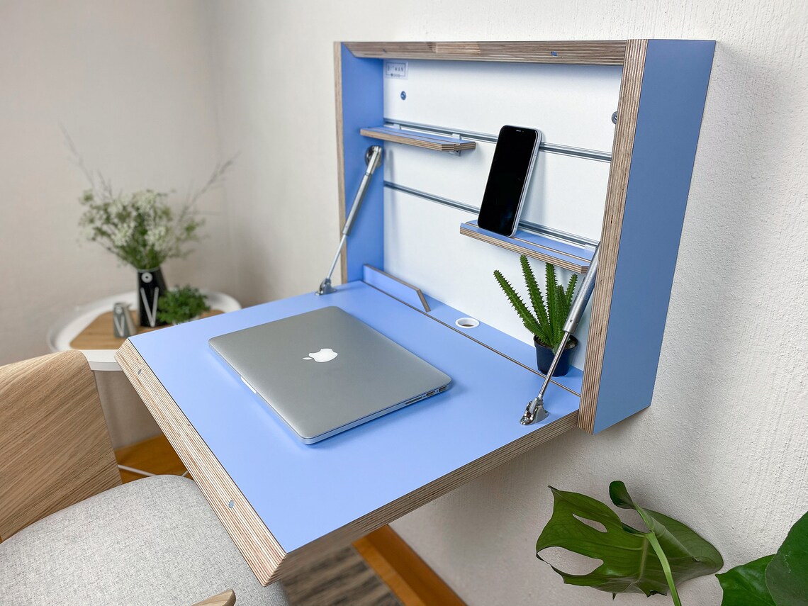 Small Folding Desk Drop Down Desk Space Saving Desk Office | Etsy